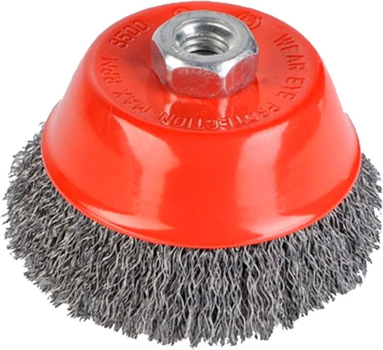 Rotierender Bürstenteller aus Metall Ø 100 mm für Schleifmaschine Kreator