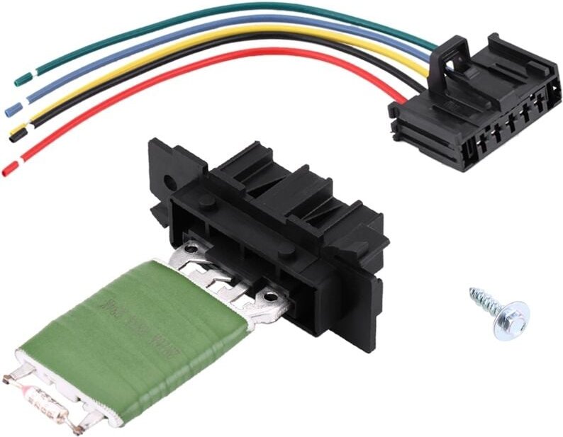 SUNXURY, Gebläsewiderstand für Heizungsmotor mit Kabelreparatursteckerkabelbaum für Fiat Grande Punto Qubo