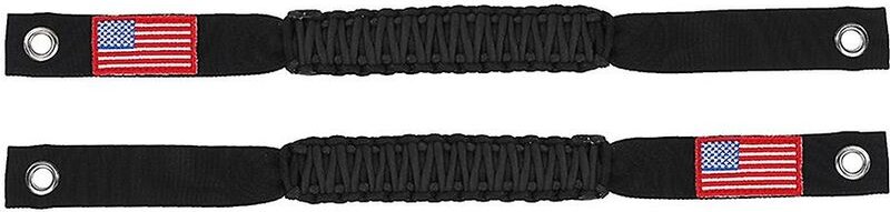 Woosien - berrollbügel-Haltegriffe für 2021 2022 2-Türer- und 4-Türer-Zubehör, Paracord-Griff mit US-Flagge, b