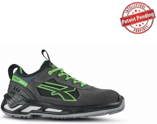 Sicherheitsschuhe niedrig NEGAN ESD S1P SRC - Grau/Grün 44