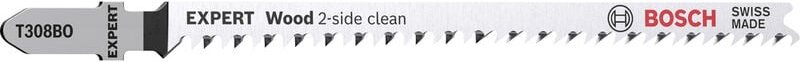 Accessories 2608900554 expert 'Wood 2-side clean' t 308 bo Stichsägeblatt, 3 Stück 3 St. - Bosch