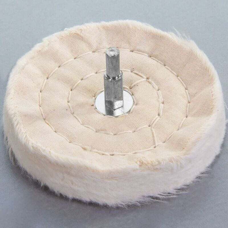 Poliertuchrad 100 mm Metall Kunststoff Glas Drehbohrmopp - Shining House