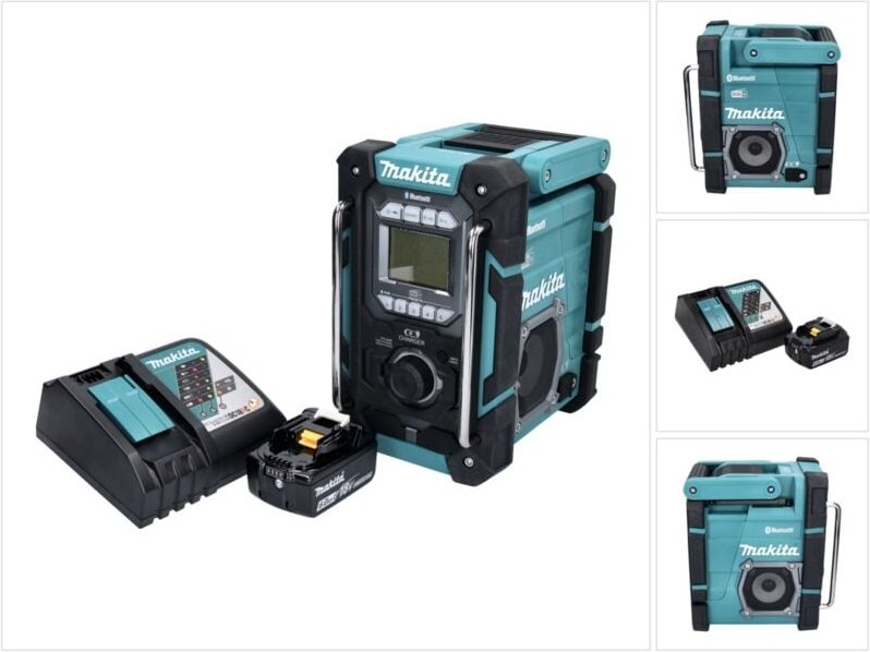 Dmr 301 RG1 Akku Baustellenradio 12 v max. - 18 v dab / dab+ / Bluetooth + 1x Akku 6,0 Ah + Ladegerät - Makita