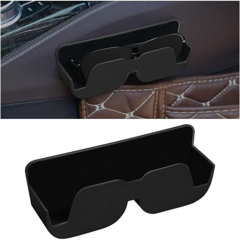 Auto Brillenhalter, Auto Sonnenbrillenetui, Universal Aufkleber Auto Brillenhalter, Selbstklebende Schutzbox für Auto Br...