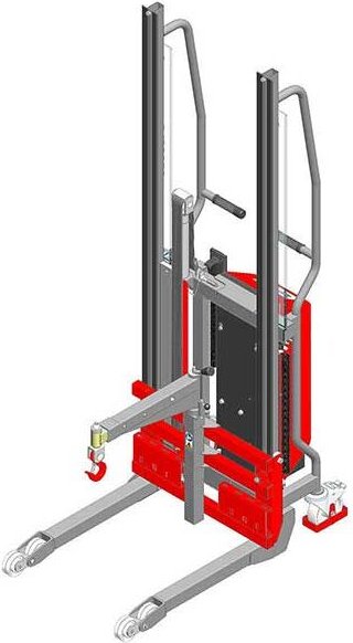 Matisère - Semi-elektrischer Stapler mit Galgen - Hubhöhe 1700mm - Tragfähigkeit 150kg - 8291000011
