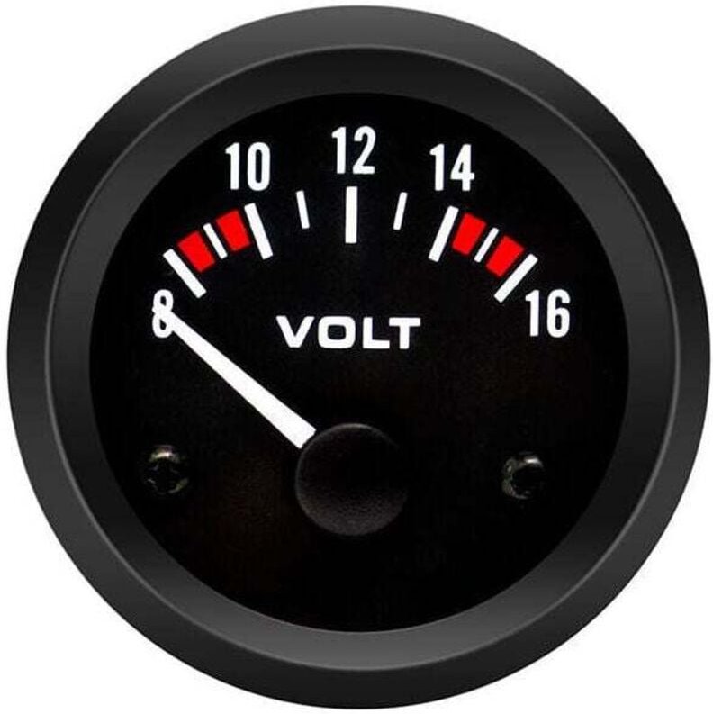 Ymyny - UlisemVoltmeter Voltmeter BX100007 52 mm/2 Zoll Voltmeter-Messgerät (8–16 v) Auto-Voltmeter-Messgerät + Gorgeri ...