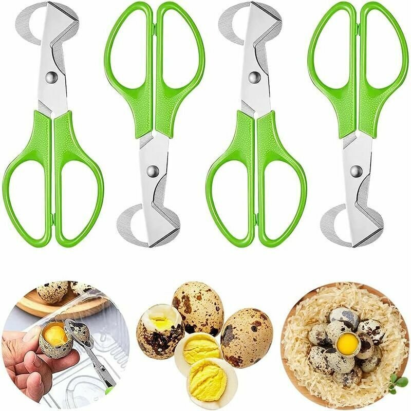Jalleria - Teile Wachteleierschere, Edelstahl Wachteleierschere Kleine Eierschere Wachteleier Wachteleieröffner Küchenwe...