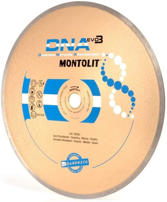 Diamantscheibe 350 Mm Fž£r Feinsteinzeug Empfindliche Keramikteile Marmo Granit Montolit Dna Cx350
