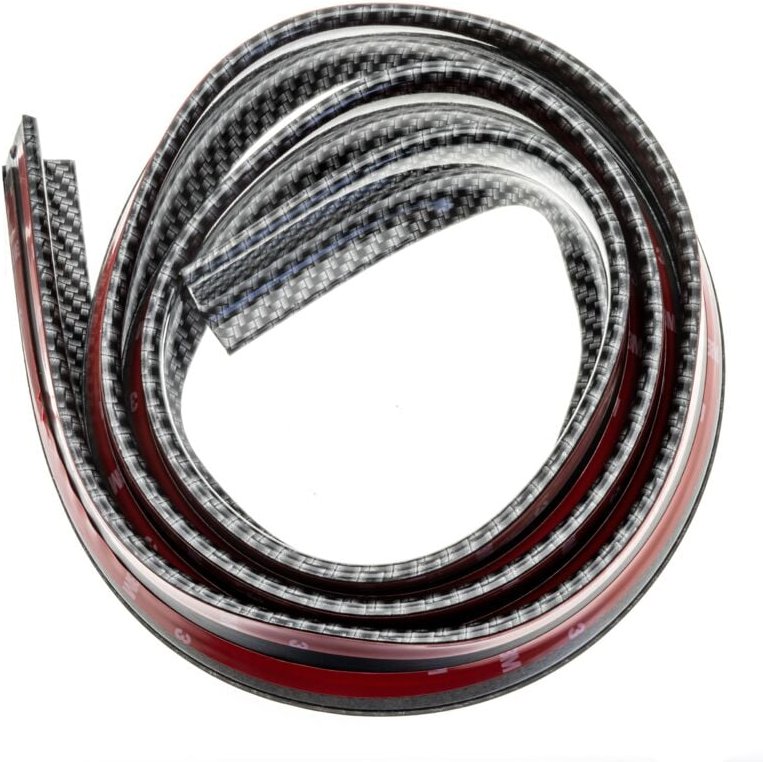 Autospoiler 3,5 cm x 1,5 m - Selbstklebend Schwarz CARBON