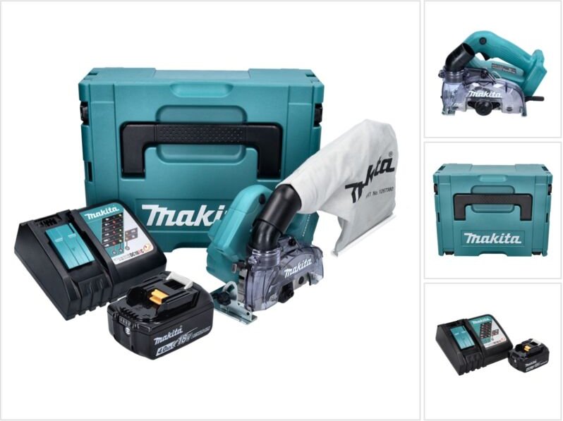 Dcc 500 RM1J Akku Diamantschneider 18 v 125 mm Brushless + 1x Akku 4,0 Ah + Ladegerät + Makpac - Makita