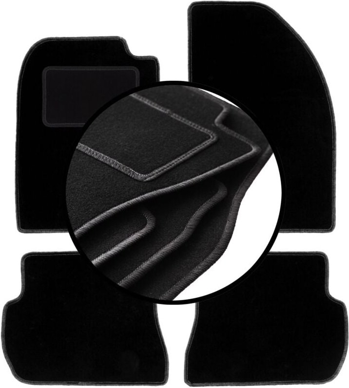 Komplettset Veloursmatten für: Ford Fusion Fließheck (2002-2005)