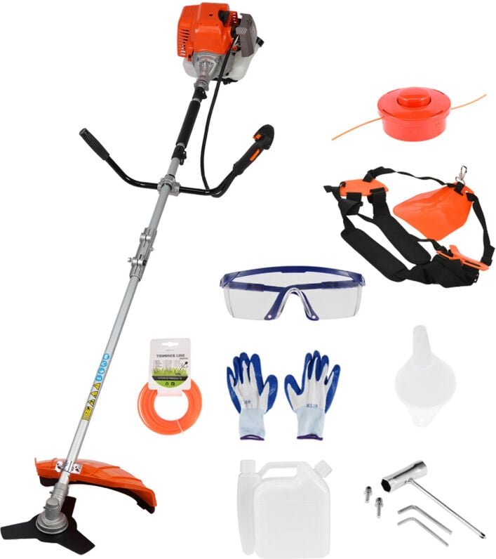 Flasidu - Thermo-Freischneider, 52-cm³-Weed-Wacker-Benzin-Heckenschere, 2-in-1-Akku, 2-Takt-Freischneider, manueller Unk...