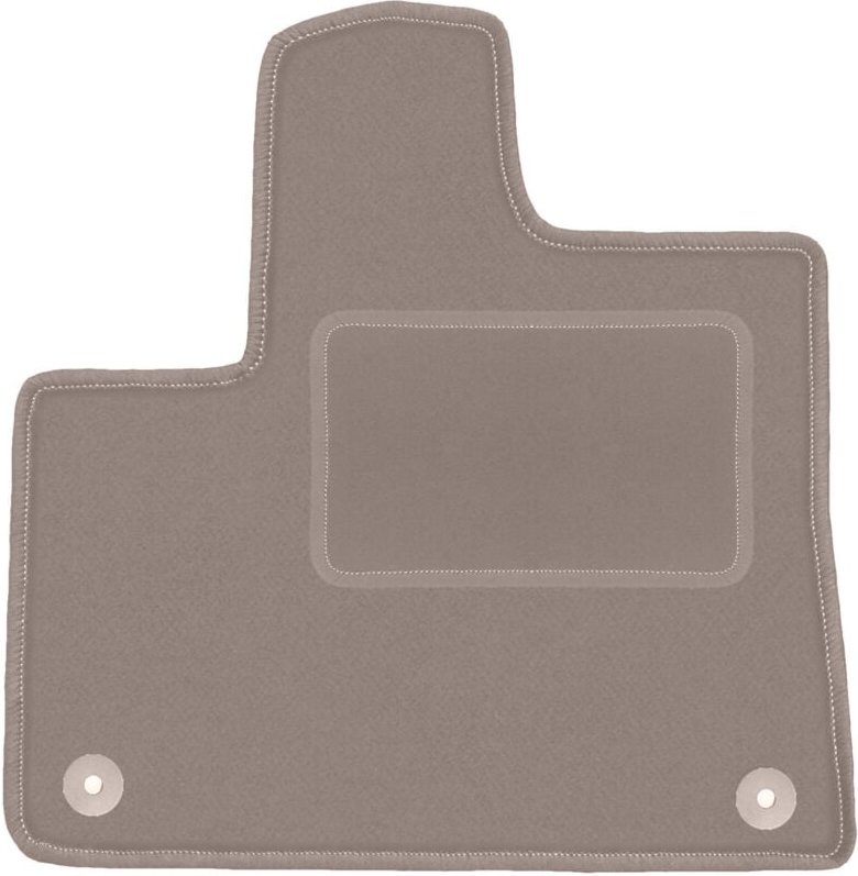 Beige Fahrermatte für: Peugeot Rifter Kombivan (2018-)