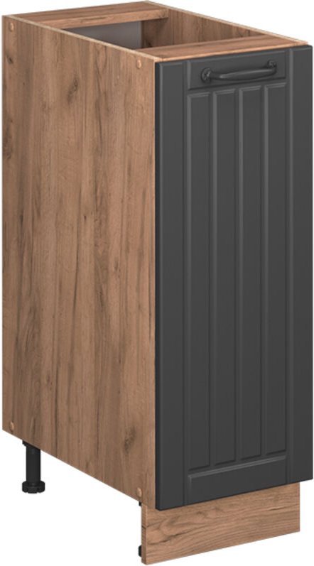 Apothekerschrank Fame-Line, Dunkelgrau, 30 cm , AP Eiche, Vicco