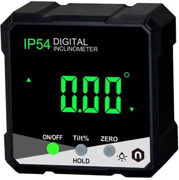 Tonchean - Digitaler Winkelmesser mit LCD-Display, Mini-Neigungsmesser, Winkelmessgerät mit Magnetfuß für den Heimtischl...