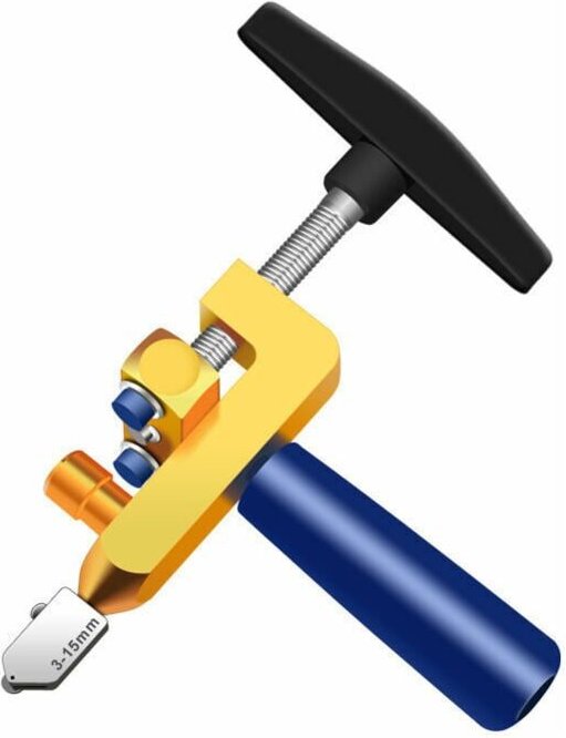 Keyoung - 2-in-1-Glasschneidewerkzeugsatz, hochwertiges 3-mm-15-mm-Glasschneidewerkzeug