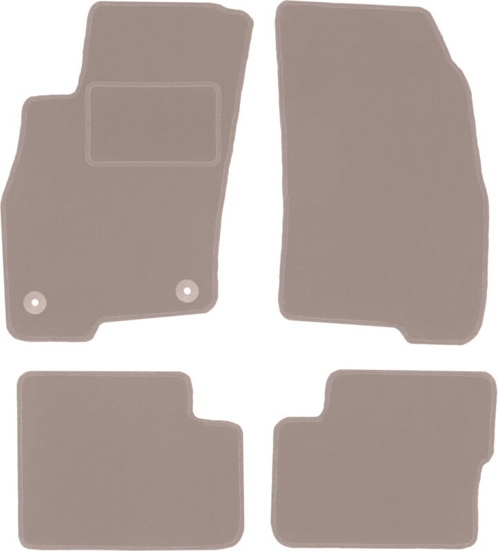 Beige Veloursmatten für: Fiat Grande Punto Schrägheck (2005-2009)