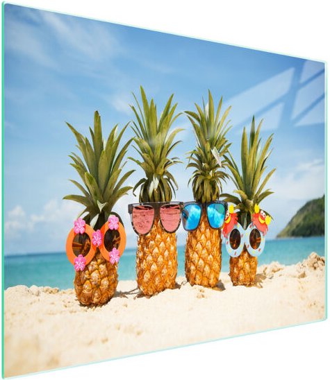 Glasschneidebrett 52x30 Ananas