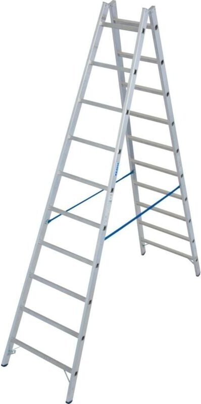 Krause - Aluminium-Doppelleiter stabilo 4,10 m Doppelstufenleiter