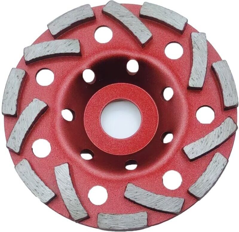 Mumu - Stück Diamant-Schleifrad 125 x 22,2 mm zweireihig, Diamantscheibe für Beton, Stein, Mauerwerk, Granit usw., kompa...