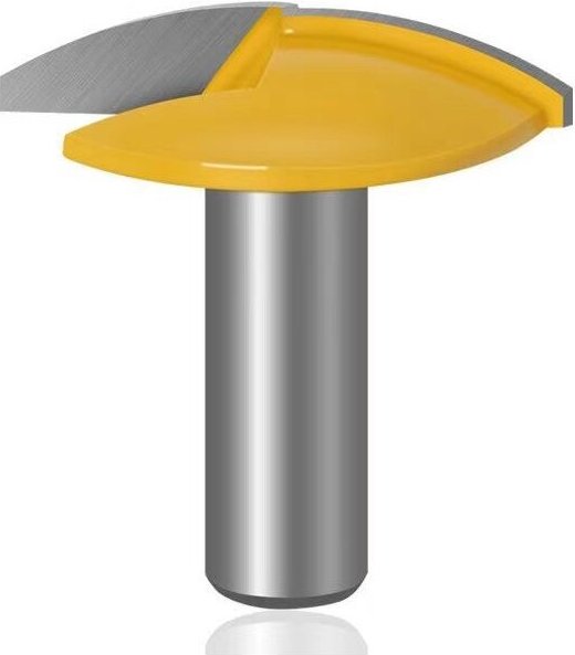 Csparkv - 44,2 mm) 8 mm gebogener und horizontaler Fräser mit Schaft, Hartmetall-Formfräser – professionelle Holzbearbei...