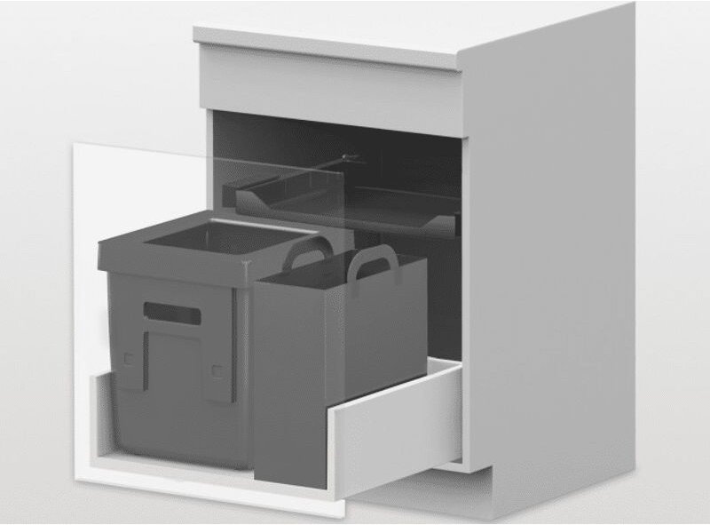 Peka - Abfallsystem Oeko Universal 40L+Oeko Bag EB600 anthrazit