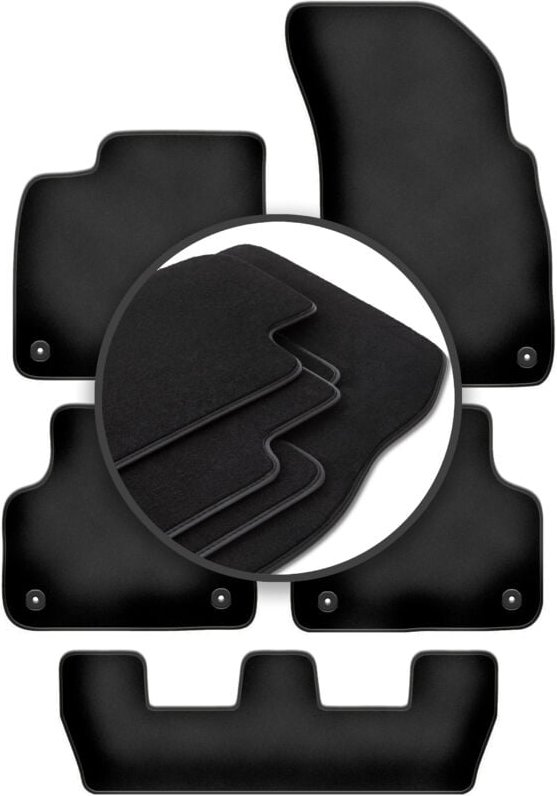Premium-Fußmatten für: Audi Q7 II 7-Sitzer (2017-)