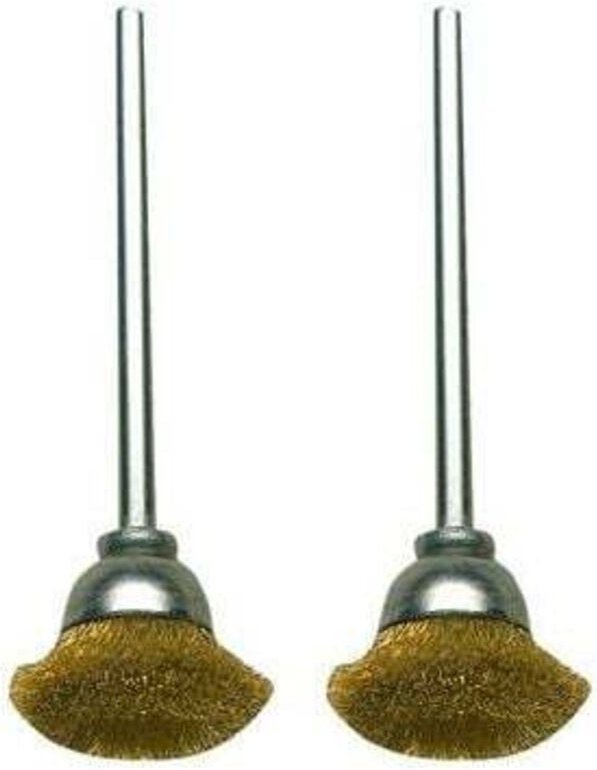 Topfbürsten, Messing, ø 13 mm, 2 Stück - 28963 - Proxxon