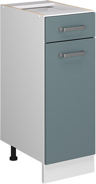 Vicco - Küchenunterschrank R-Line, Blau-Grau, 30 cm ohne Arbeitsplatte