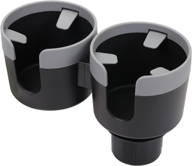 Doppelloch-Auto-Getränkehalter mit ausziehbarer Basis, 2-in-1-Multifunktions-Auto-Flaschenhalter, universell verstellbar...