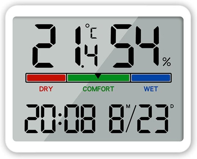 Thumbnail - Digitales Thermometer Innen Hygrometer digital Thermo-Hygrometer mit Magnet, MIN/MAX- Aufzeichnungen Zimmerthermometer, ...