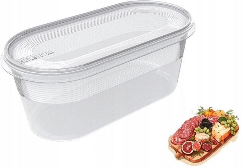 Helsinki Transparenter Lebensmittelbehälter 800 ml Plast Team