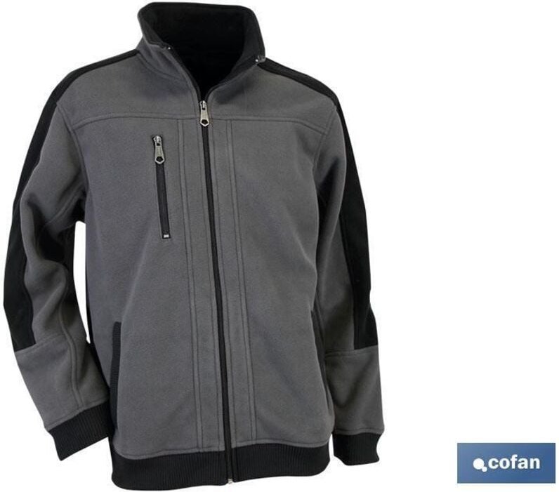 Walker Polarjacke, 370 g/m, Grau-Schwarz, Größe XXL