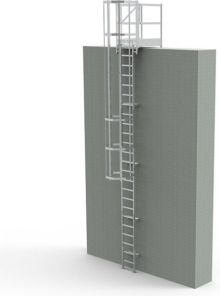 Matisère - Steigleiter mit Ausstiegstritt 0.80m - Steighöhe 5.20 bis 5.50m - CS55-CPSH-080