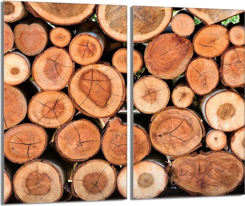 Glasschutzplatte für Herd 2x30x52 Holz