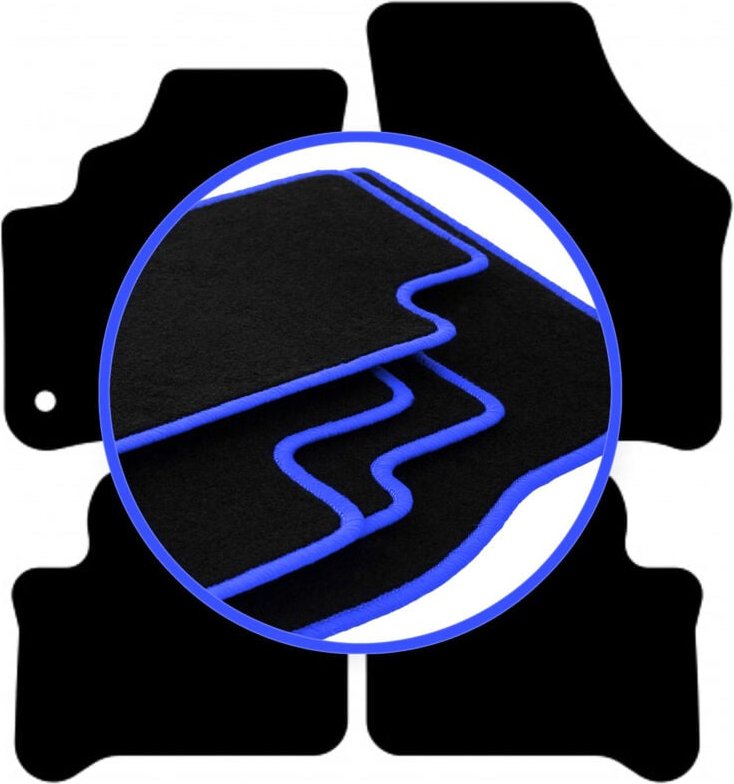 CARLUX-BLUE Autofußmatten für: Skoda e-Citigo Fließheck (2019-)