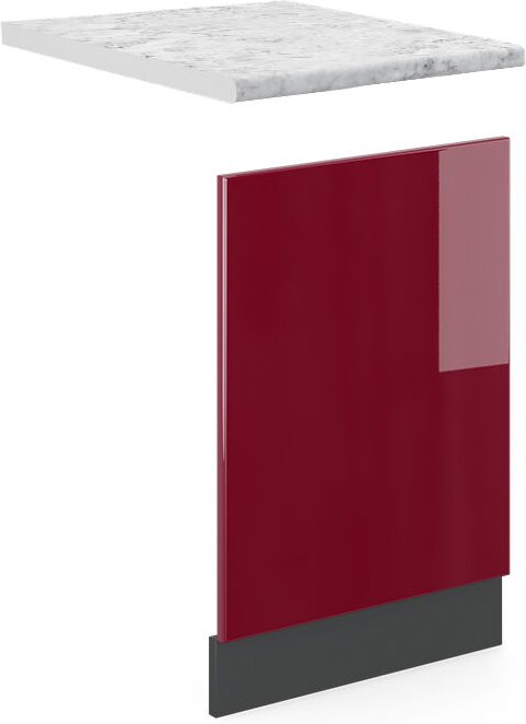 Frontblende R-Line, Rot, 45 cm , ap Marmor Vicco