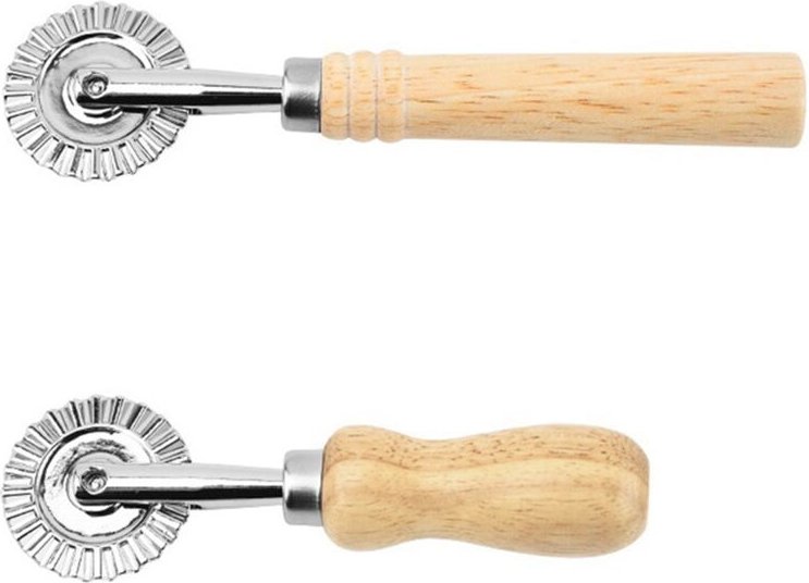 Tlily - GebäCkschneiderad, Professionelles Nudelmaschine-Schneidrad mit Rolle, Nudel-Ravioli-Pizza- für die KüChe