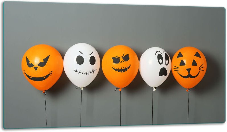 Glasschild Schneidebrett 52x30 Halloween