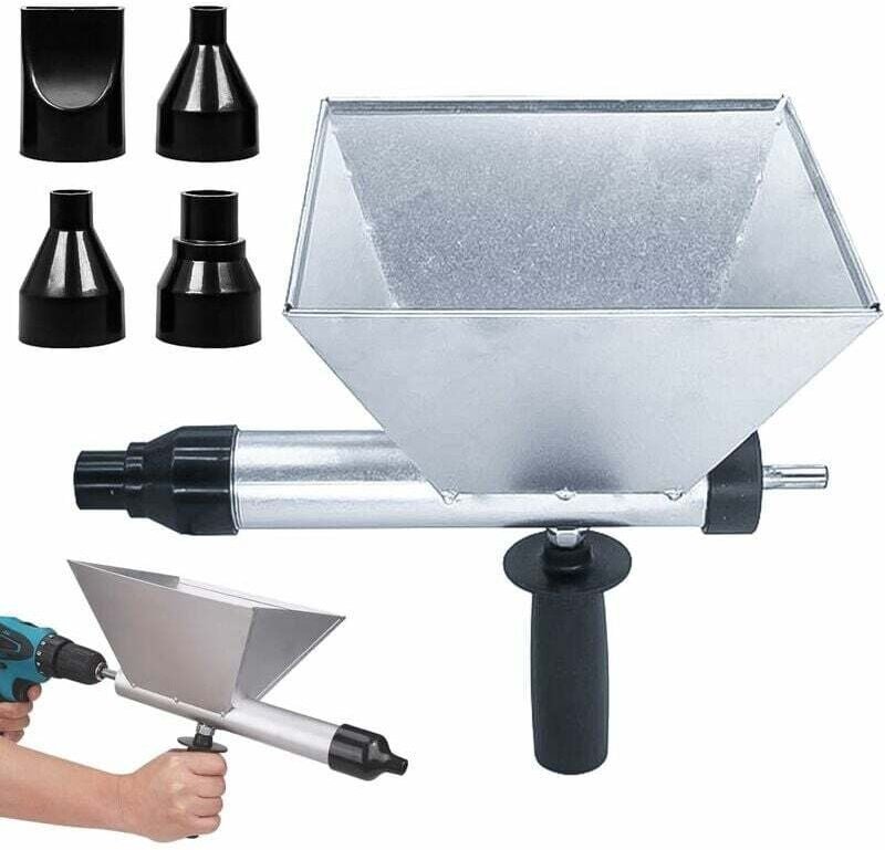 Tragbare elektrische Fugenpistole mit 4 Spitzen, Zementpistole aus Edelstahl, keine elektrische Bohrmaschine erforderlic...