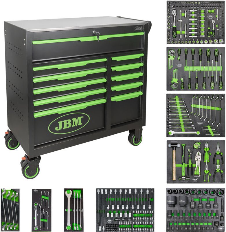 JBM54748 Werkzeugwagen mit 11 Schubladen - montiert