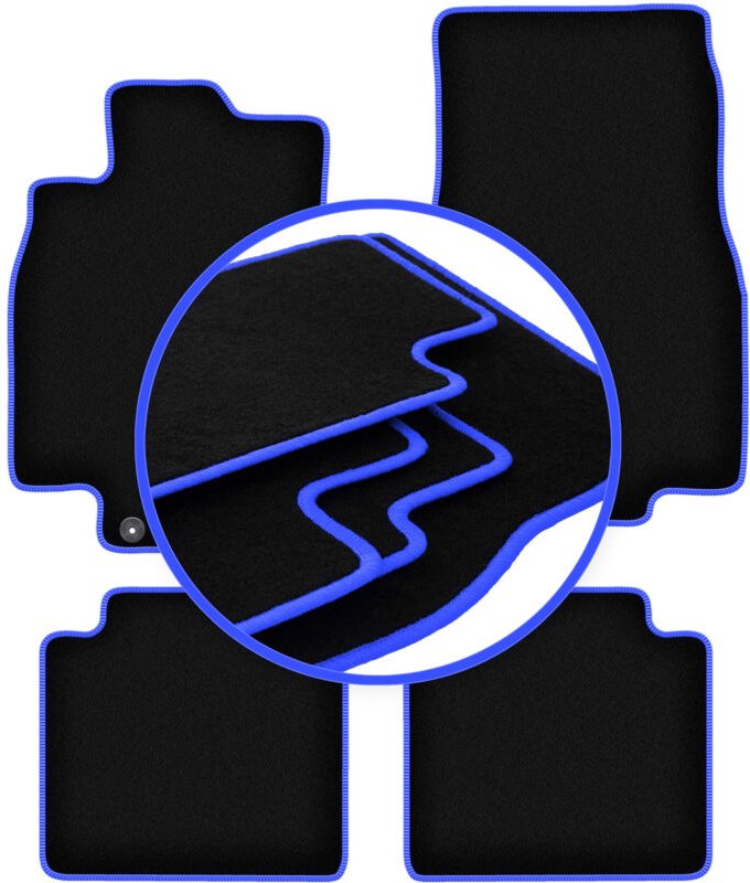 CARLUX-BLUE Autofußmatten für: Mercedes B-Klasse W245 Fließheck (2005-2011)