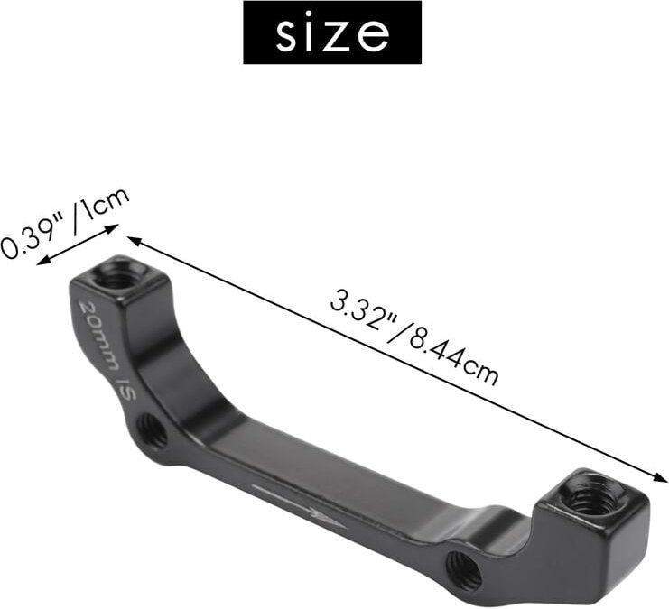 Thumbnail - Tlily - Scheiben Brems Sattel Halter Adapter Ist / Post Vorne 180 Mm Hinten 160 für