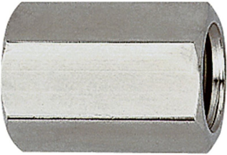 Riegler Muffe, Außensechskant, G 3/8, SW 22, Edelstahl 1.4571