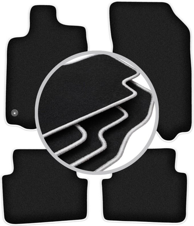 CARLUX-SILVER Autofußmatten für: Renault Laguna II Kombi, Liftback (2001-2007)