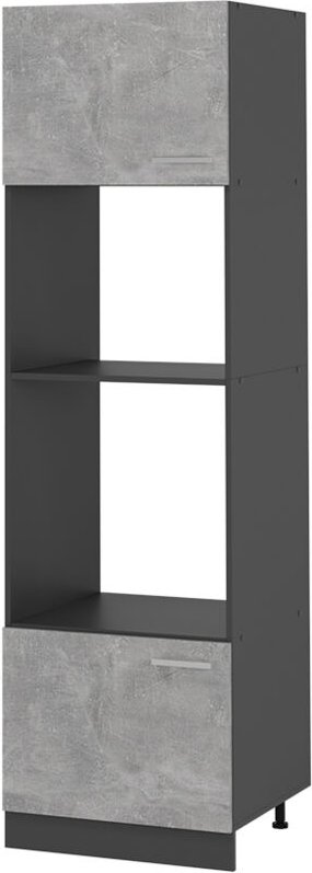 Mikrowellenumbauschrank R-Line, Beton, 60 cm, Vicco