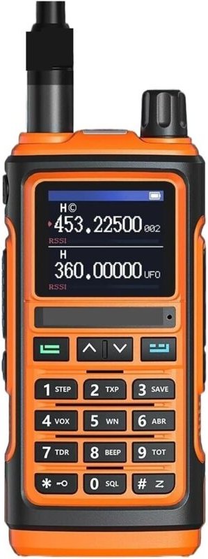 UV 17M Walkie-Talkie, Airband, kabellose Kopierfrequenz, Typ-C-Hand-Amateurfunkgerät, 16 km Reichweite, UV 5R K5-Zweiweg...