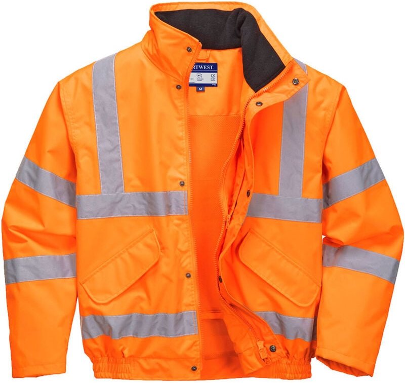 Atmungsaktiver Hi-Vis Jacke mit Mesh-Futter Orange 3XL