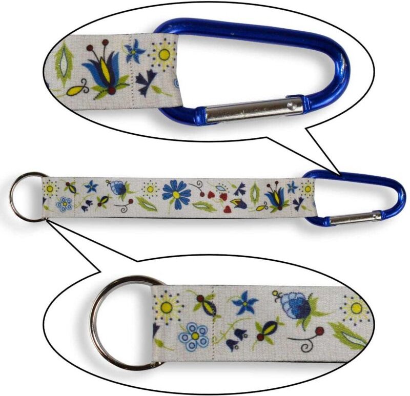 Kurze beige kaschubische Volksleine mit Schäkel