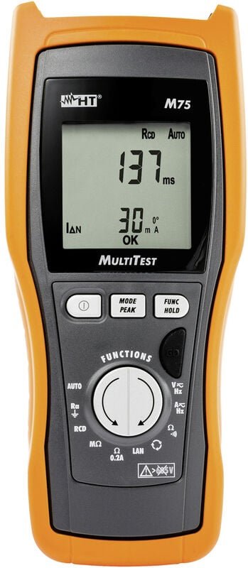 HT Instruments M75 Installationstester kalibriert (ISO) VDE-Norm 0100, 0413